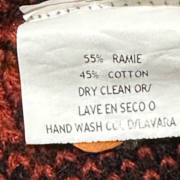 Fashion BLVD women’s size L rust Nordic print turtleneck sleeveless vest - Picture 4 of 6